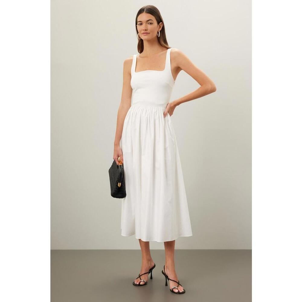 Rue Sophie Off-White Eli Dress Size M with stains